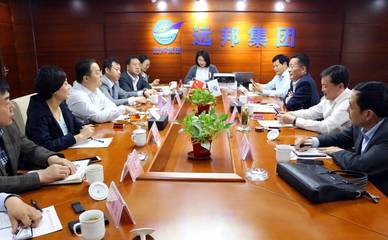 远邦集团董事长吕学哲接待安徽省宿州市招商局局长彭飞一行